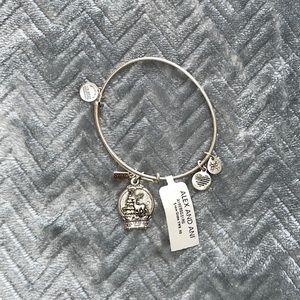 Alex and Ani snow globe energy bracelet